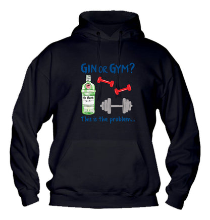 Felpa con cappuccio UOMO, DONNA & BAMBIN - GIN OR GYM - Super vestibilità Top qualità