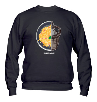 Felpa Girocollo UOMO, DONNA & BAMBIN - CARBONARA - Super vestibilità Top qualità