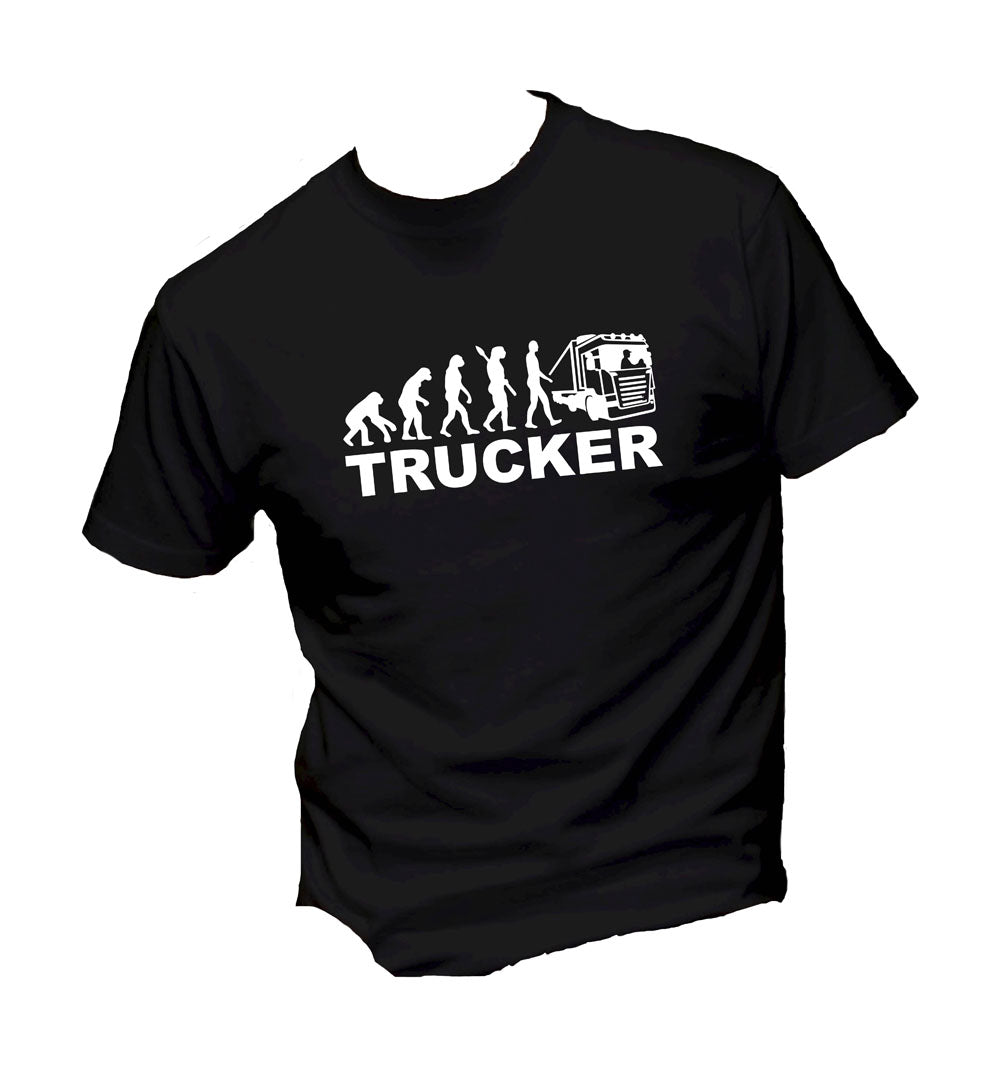 T-Shirt Uomo, Donna & Bambino - EVOLUTION TRUCKER - Maglietta Maglia Tshirt Super vestibilità Top qualità