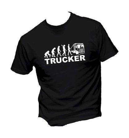 T-Shirt Uomo, Donna & Bambino - EVOLUTION TRUCKER - Maglietta Maglia Tshirt Super vestibilità Top qualità