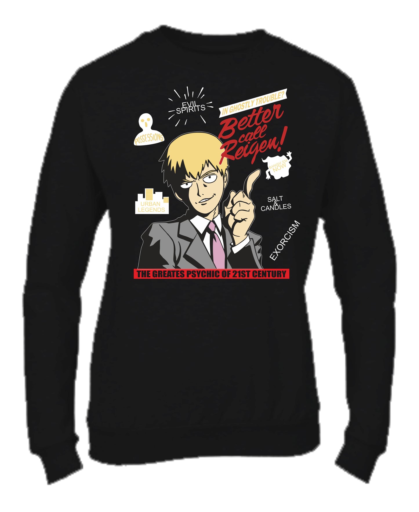 Felpa Girocollo UOMO, DONNA & BAMBIN - ARATAKA REIGEN - Super vestibilità Top qualità - Social Crazy