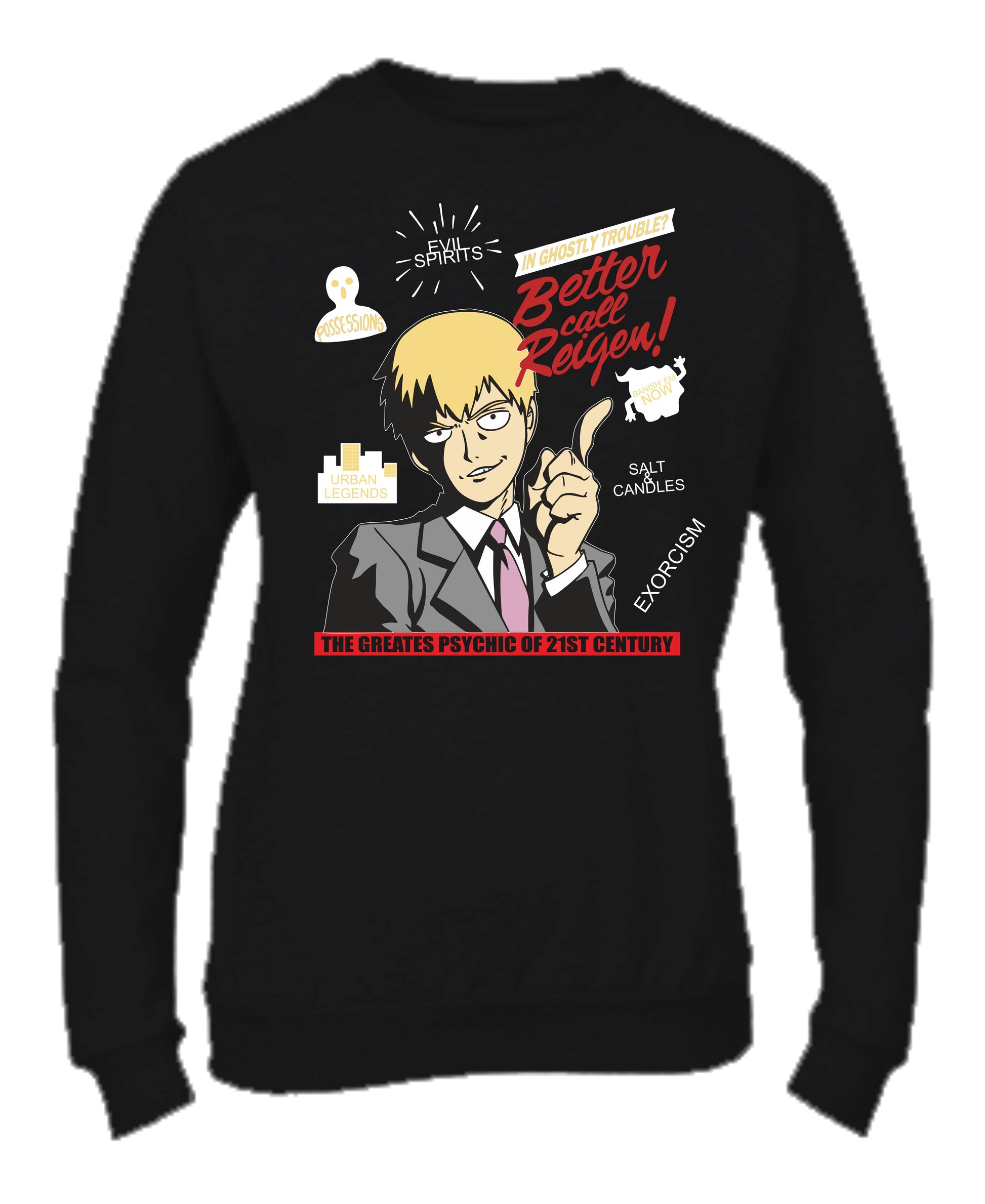 Felpa Girocollo UOMO, DONNA & BAMBIN - ARATAKA REIGEN - Super vestibilità Top qualità - Social Crazy