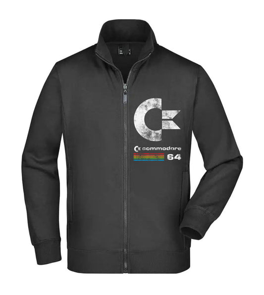 Felpa Unisex Full Zip - COMMODORE 64 - Super vestibilità Top qualità