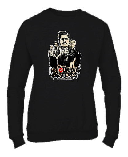 Felpa Girocollo UOMO, DONNA & BAMBIN - BASTARDI SENZA GLORIA - Super vestibilità Top qualità