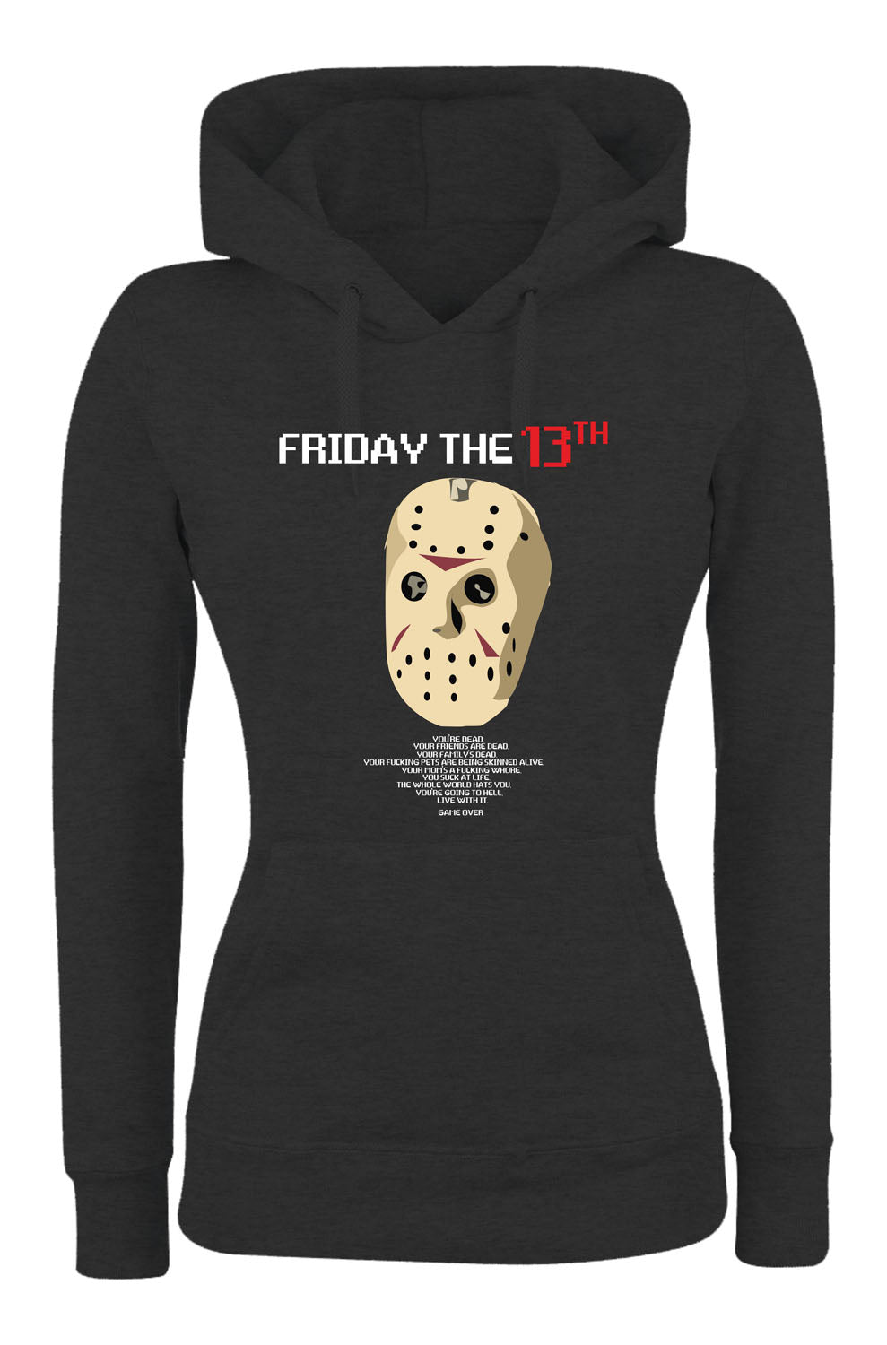 Felpa con cappuccio UOMO, DONNA & BAMBIN - FRIDAY THE 13TH - Super vestibilità Top qualità