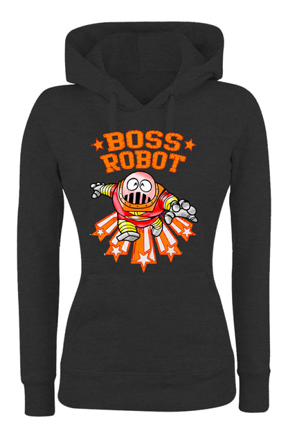Felpa con cappuccio UOMO, DONNA & BAMBIN - BOSS ROBOT - Super vestibilità Top qualità - Social Crazy