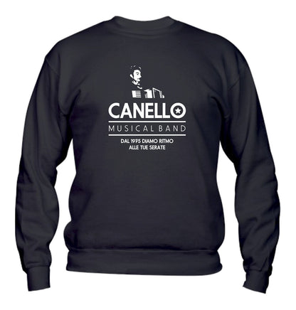 Felpa Girocollo UOMO, DONNA & BAMBIN - CANELLO MUSICAL BAND - Super vestibilità Top qualità