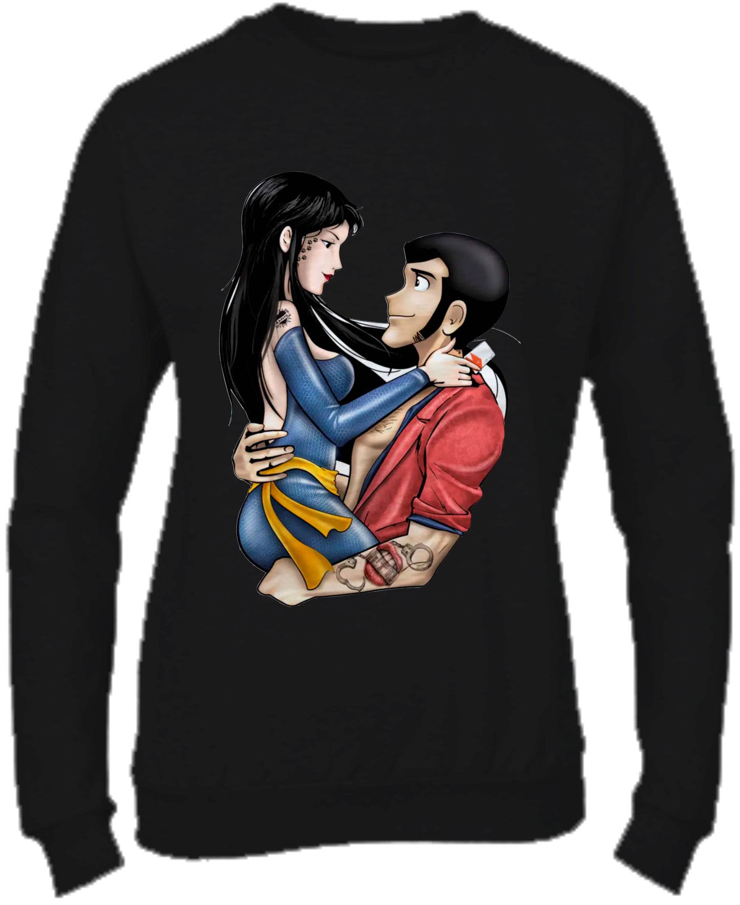 Felpa Girocollo UOMO, DONNA & BAMBIN -HITOMI E LUPIN - Super vestibilità Top qualità