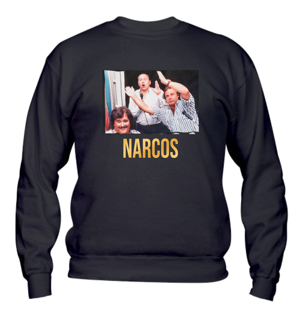 Felpa Girocollo UOMO, DONNA & BAMBIN - NARCOS PERSONAGGI - Super vestibilità Top qualità