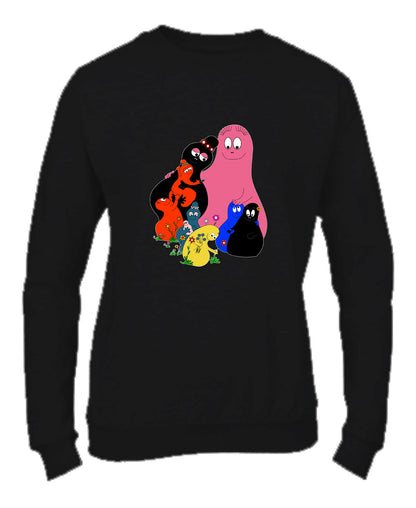 Felpa Girocollo UOMO, DONNA & BAMBIN - BARBAPAPÀ - Super vestibilità Top qualità