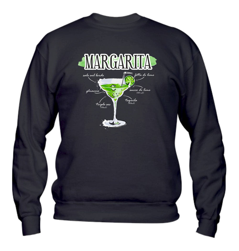 Felpa Girocollo UOMO, DONNA & BAMBIN - MARGARITA - Super vestibilità Top qualità