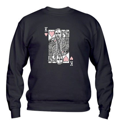 Felpa Girocollo UOMO, DONNA & BAMBIN - KING CAPRIO - Super vestibilità Top qualità