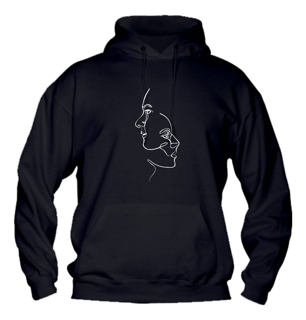 Felpa con cappuccio UOMO, DONNA & BAMBIN - FACES - Super vestibilità Top qualità