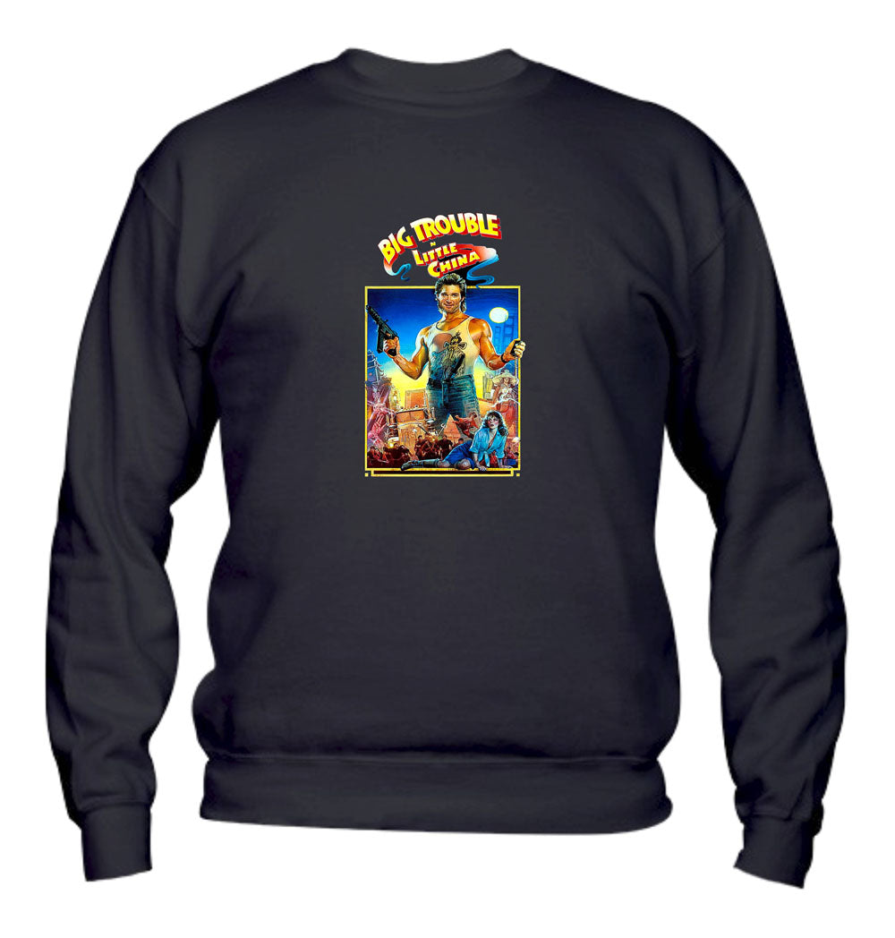 Felpa Girocollo UOMO, DONNA & BAMBIN - BIG TROUBLE IN LITTLE CHINA - Super vestibilità Top qualità