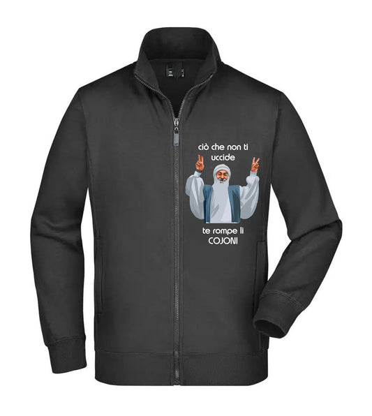 Felpa Unisex Full Zip - CIO CHE NON TI UCCIDE TI ROMPE I COJO - Super vestibilità Top qualità