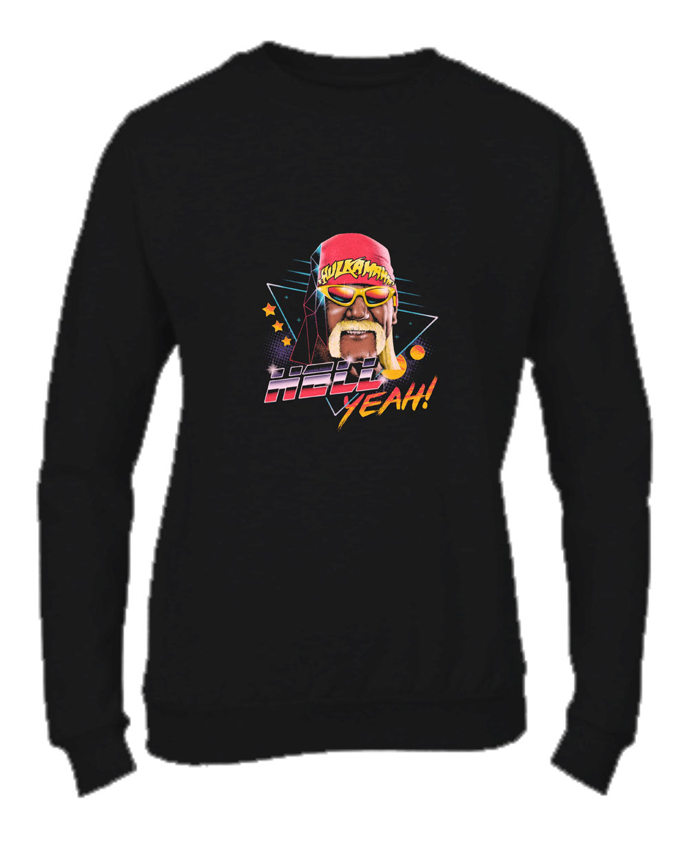 Felpa Girocollo UOMO, DONNA & BAMBIN - HELL YEAH - Super vestibilità Top qualità