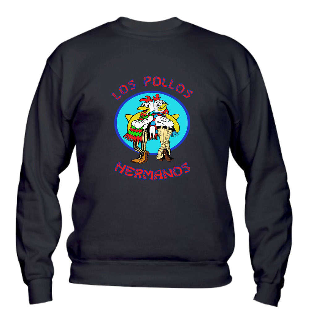 Felpa Girocollo UOMO, DONNA & BAMBIN - LOS POLLOS HERMANOS - Super vestibilità Top qualità