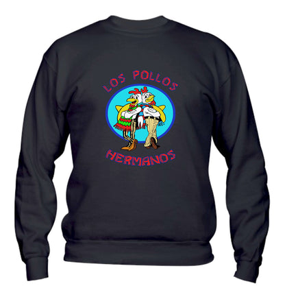 Felpa Girocollo UOMO, DONNA & BAMBIN - LOS POLLOS HERMANOS - Super vestibilità Top qualità