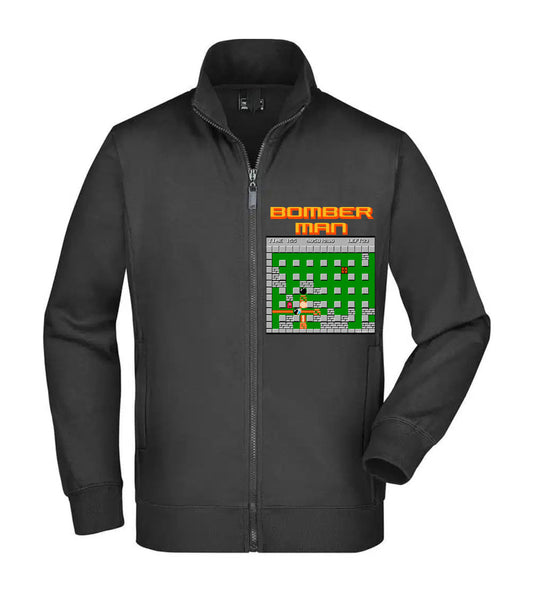 Felpa Unisex Full Zip - BOMBERMAN RETRÒ - Super vestibilità Top qualità
