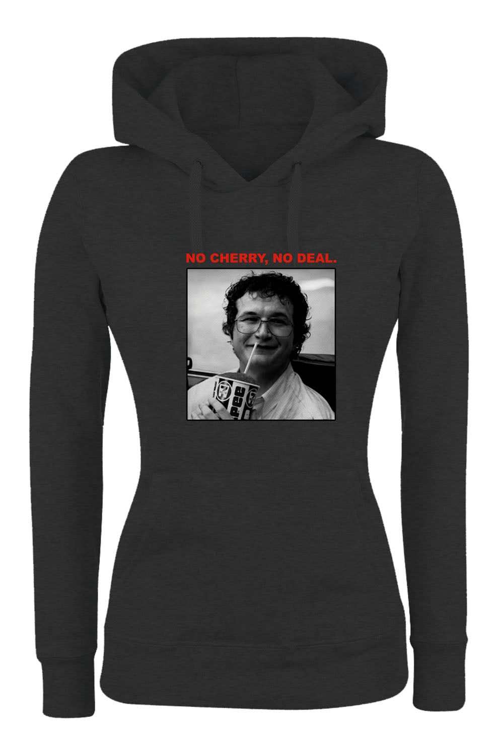 Felpa con cappuccio UOMO, DONNA & BAMBIN - NO CHERRY NO DEAL - Super vestibilità Top qualità