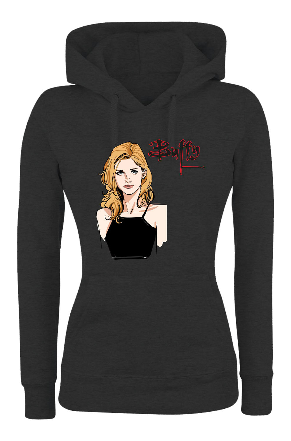 Felpa con cappuccio UOMO, DONNA & BAMBIN - BUFFY L'AMMAZZA VAMPIRI - Super vestibilità Top qualità - Social Crazy