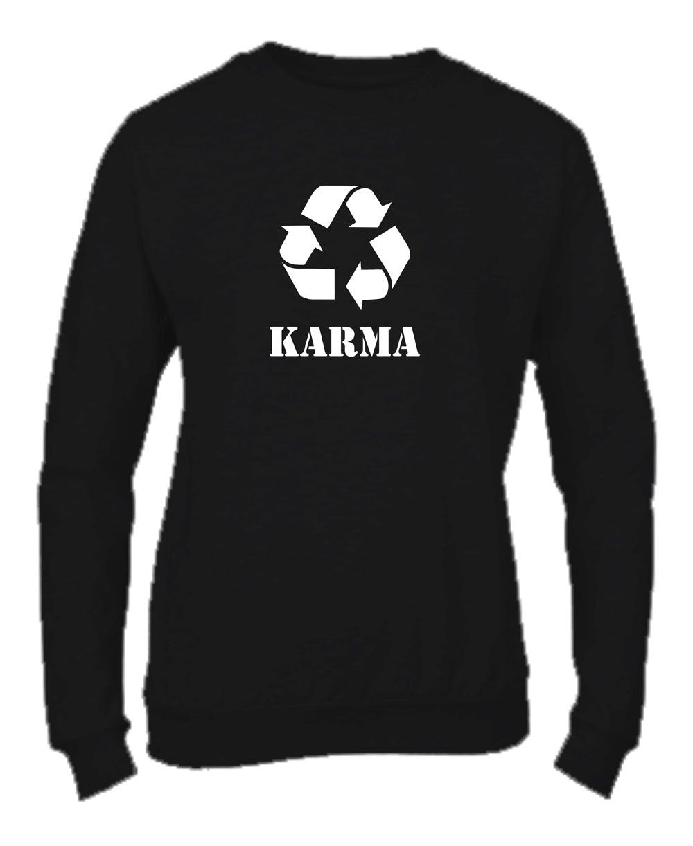 Felpa Girocollo UOMO, DONNA & BAMBIN - KARMA - Super vestibilità Top qualità