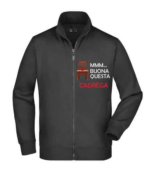 Felpa Unisex Full Zip - BUONA QUESTA CADREGA - Super vestibilità Top qualità