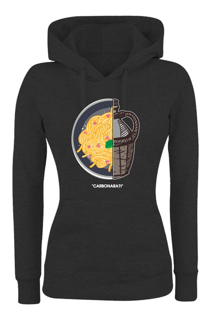 Felpa con cappuccio UOMO, DONNA & BAMBIN - CARBONARA - Super vestibilità Top qualità