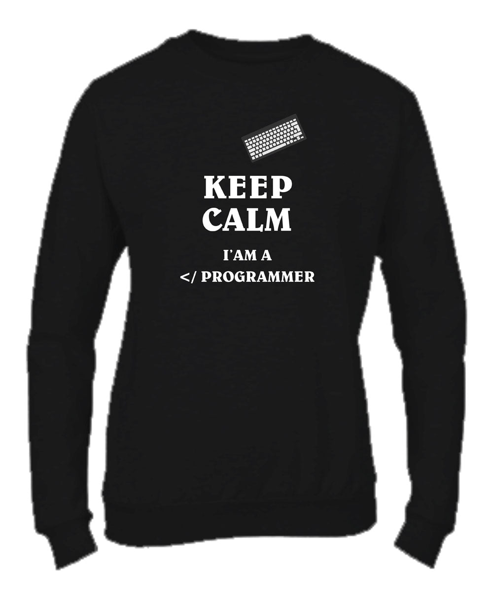 Felpa Girocollo UOMO, DONNA & BAMBIN - I'M A PROGRAMMER - Super vestibilità Top qualità