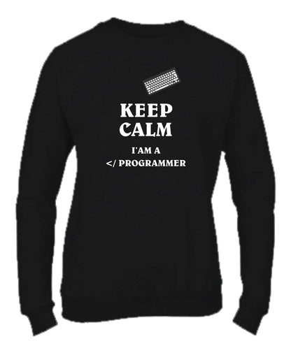 Felpa Girocollo UOMO, DONNA & BAMBIN - I'M A PROGRAMMER - Super vestibilità Top qualità