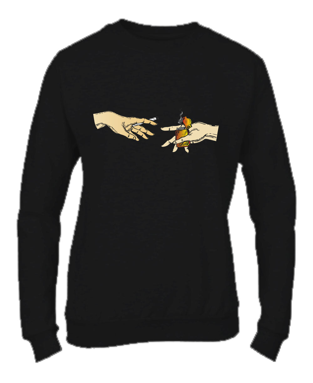 Felpa Girocollo UOMO, DONNA & BAMBIN - MANI - Super vestibilità Top qualità