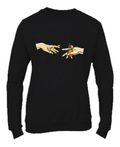 Felpa Girocollo UOMO, DONNA & BAMBIN - MANI - Super vestibilità Top qualità