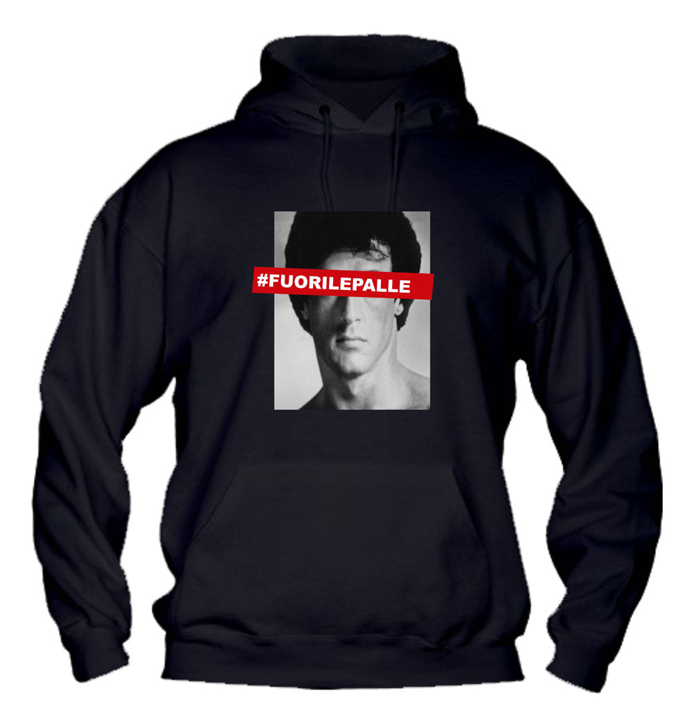 Felpa con cappuccio UOMO & BAMBIN - FUORI LE PALLE - Super vestibilità Top qualità