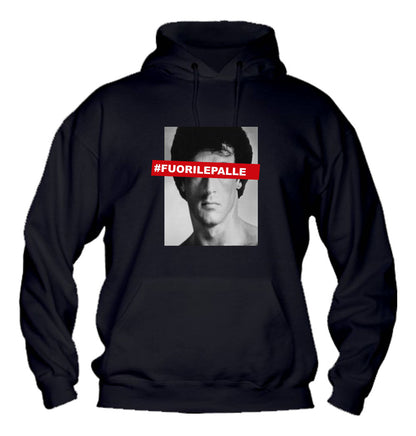 Felpa con cappuccio UOMO & BAMBIN - FUORI LE PALLE - Super vestibilità Top qualità