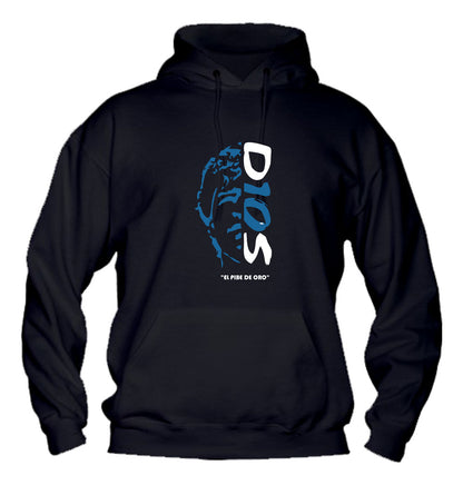 Felpa con cappuccio UOMO, DONNA & BAMBIN - EL PIBE DE ORO - Super vestibilità Top qualità