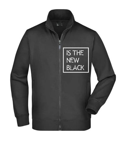 Felpa Unisex Full Zip - IS THE NEW BLACK - Super vestibilità Top qualità