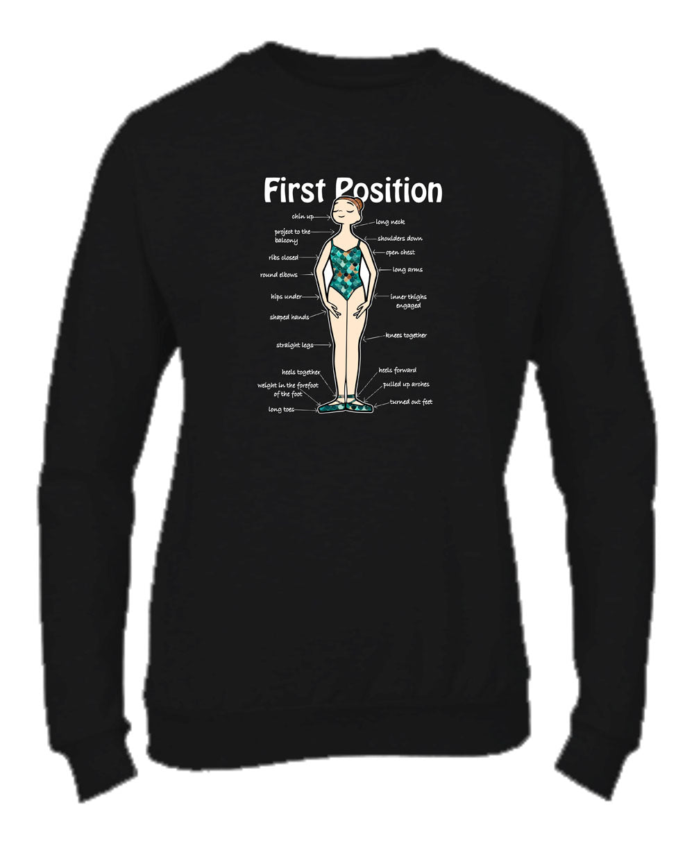 Felpa Girocollo DONNA & BAMBIN - FIRST POSITION - Super vestibilità Top qualità