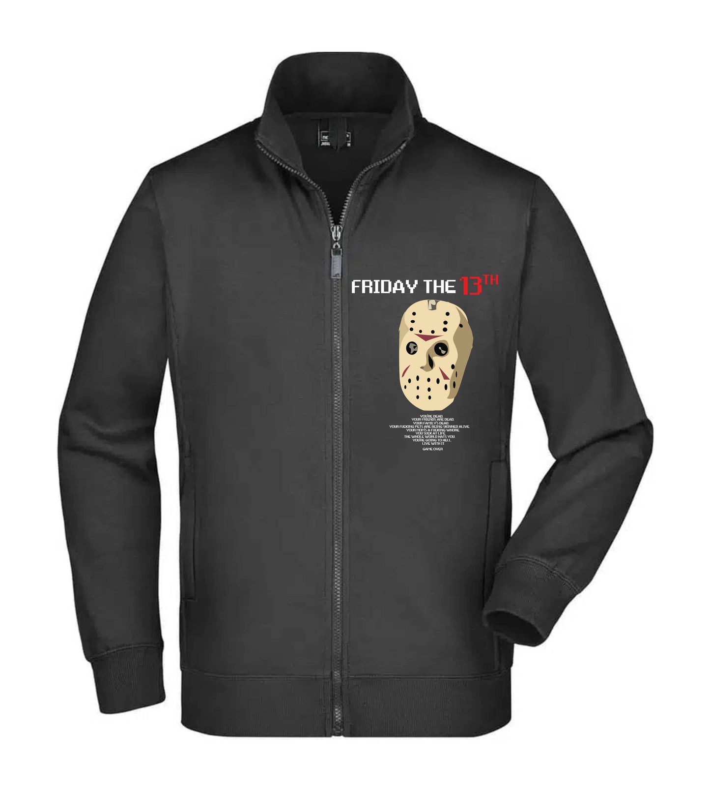 Felpa Unisex Full Zip - FRIDAY THE 13TH - Super vestibilità Top qualità