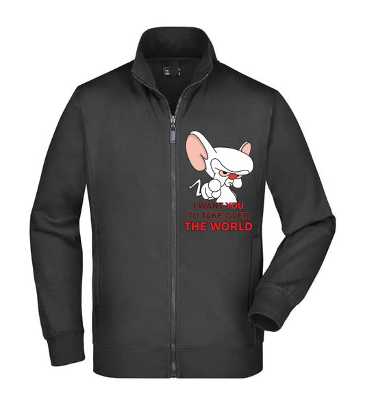 Felpa Unisex Full Zip - I WANT YOU TO TAKE OVER THE WORLD - Super vestibilità Top qualità