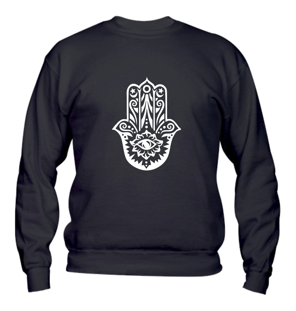 Felpa Girocollo UOMO, DONNA & BAMBIN - MANO DI FATIMA - Super vestibilità Top qualità