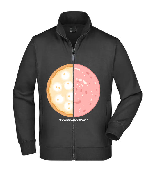 Felpa Unisex Full Zip - FOCACCIA E MORTAZZA - Super vestibilità Top qualità