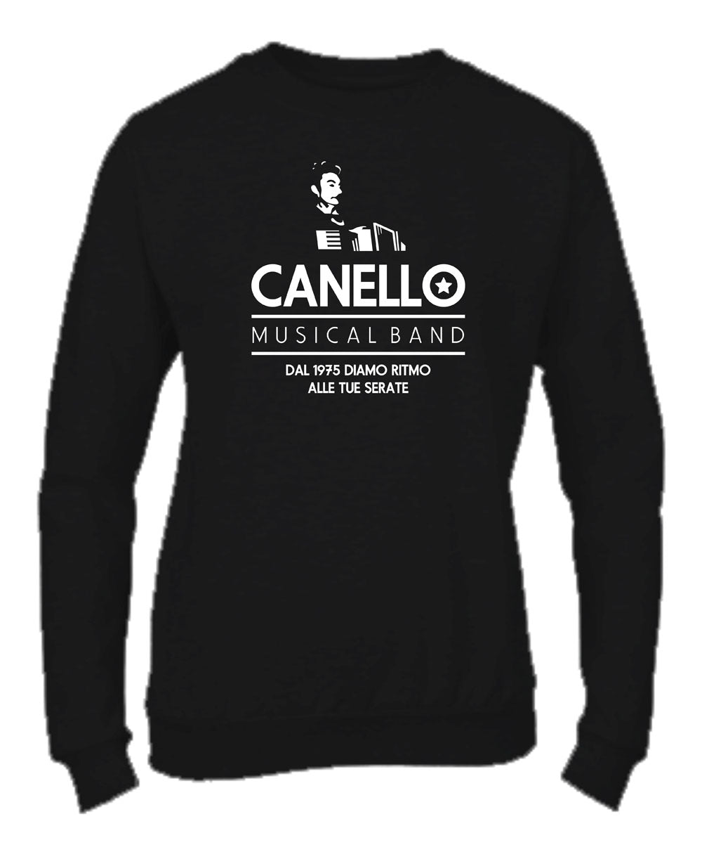 Felpa Girocollo UOMO, DONNA & BAMBIN - CANELLO MUSICAL BAND - Super vestibilità Top qualità