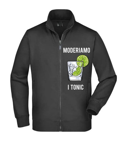 Felpa Unisex Full Zip - MODERIAMO I TONIC - Super vestibilità Top qualità