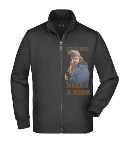 Felpa Unisex Full Zip - NEED A BEER - SHAMELESS - Super vestibilità Top qualità