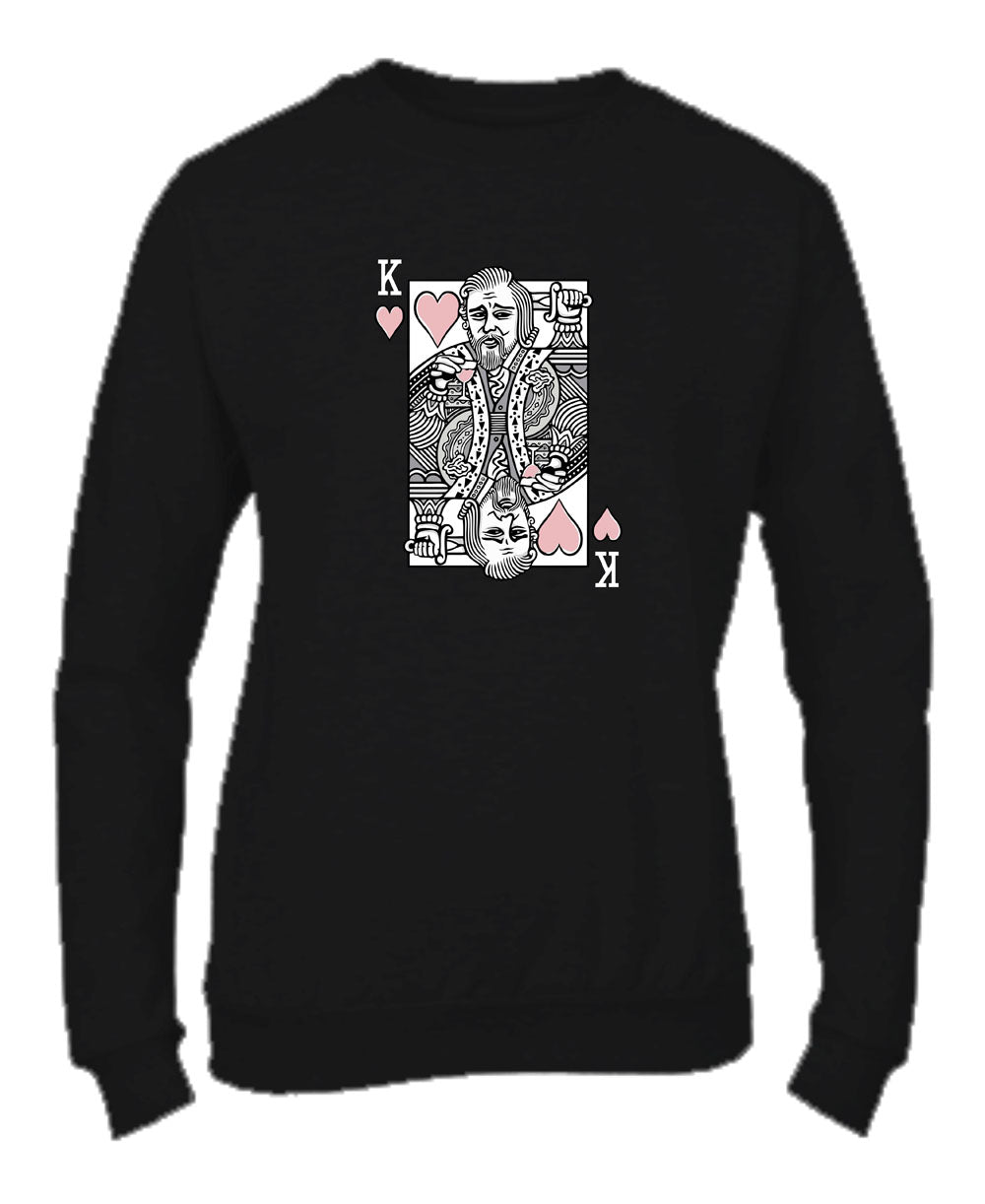 Felpa Girocollo UOMO, DONNA & BAMBIN - KING CAPRIO - Super vestibilità Top qualità