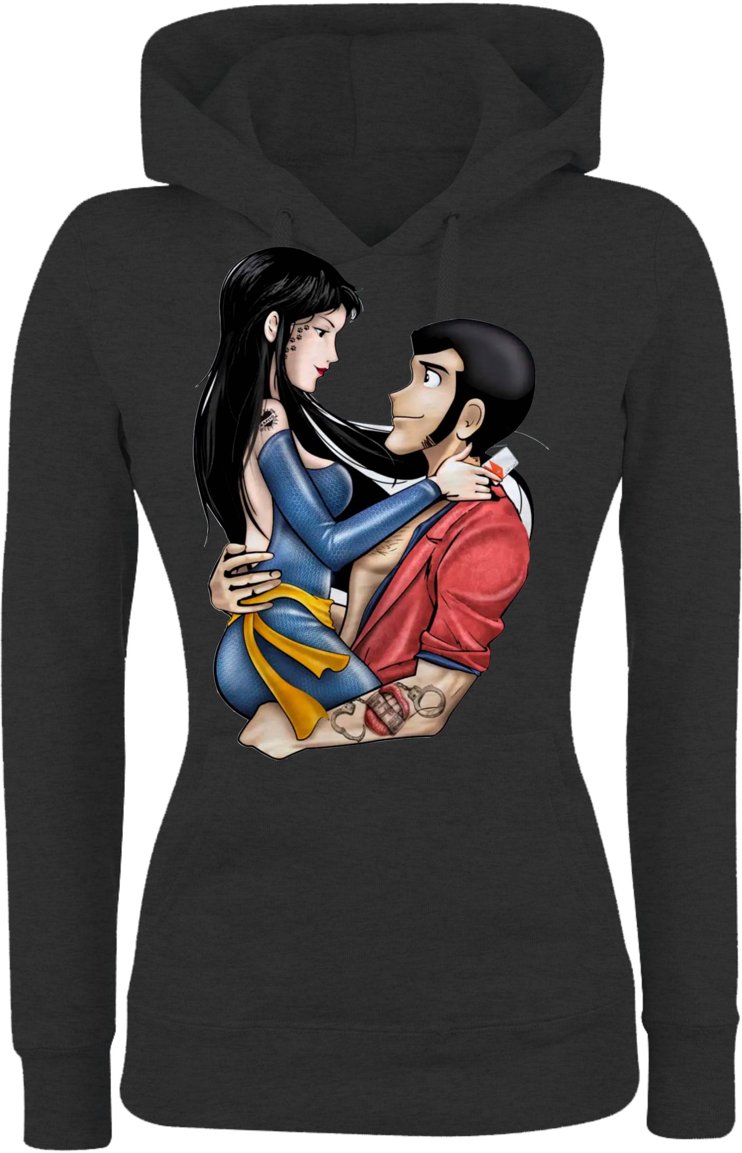 Felpa con cappuccio UOMO, DONNA & BAMBIN - HITOMI E LUPIN - Super vestibilità Top qualità