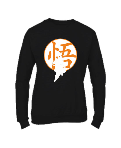 Felpa Girocollo UOMO, DONNA & BAMBIN - GOKU - Super vestibilità Top qualità