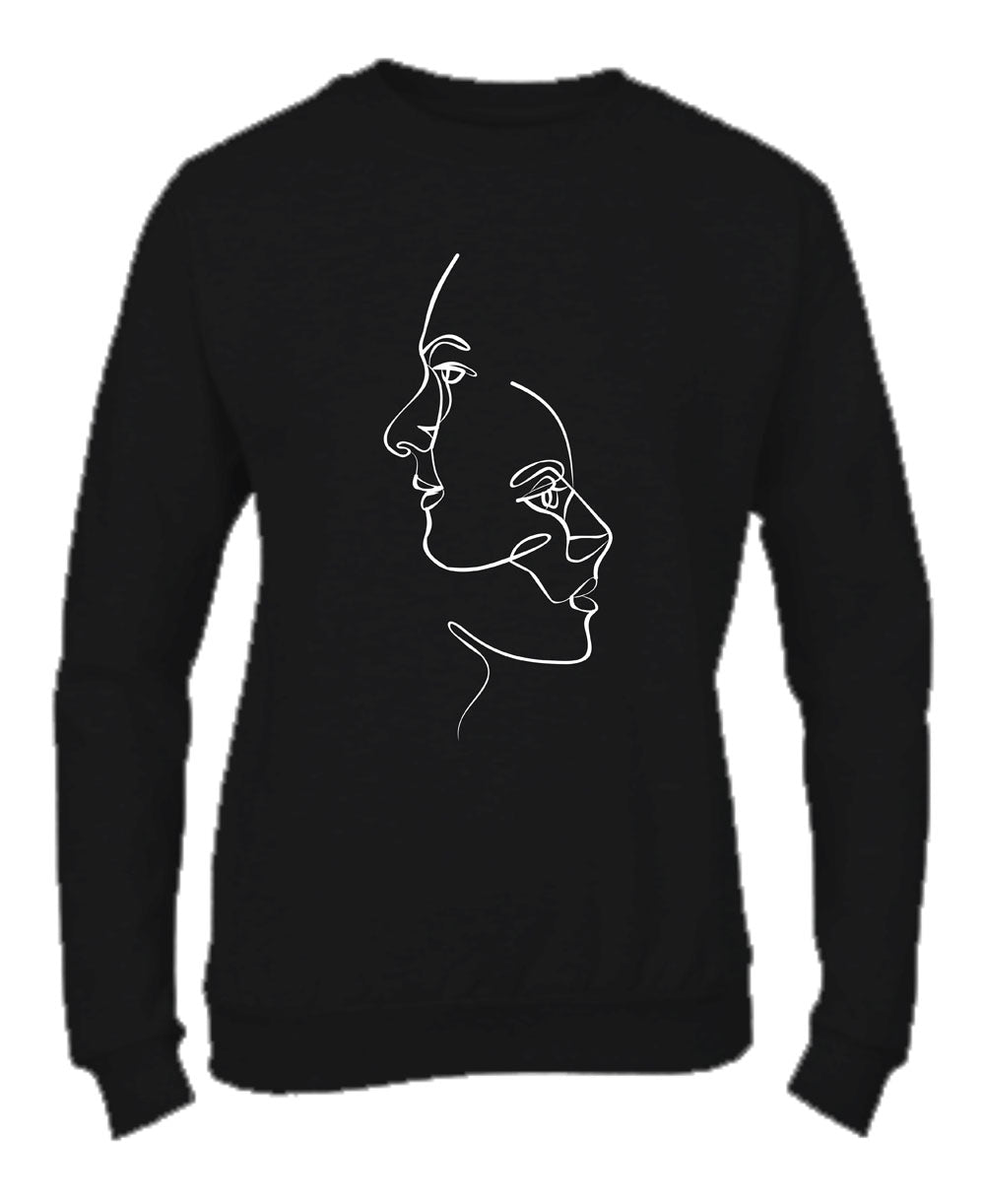 Felpa Girocollo UOMO, DONNA & BAMBIN - FACES - Super vestibilità Top qualità