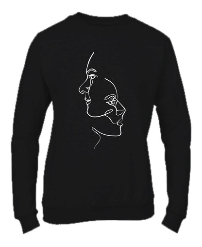 Felpa Girocollo UOMO, DONNA & BAMBIN - FACES - Super vestibilità Top qualità