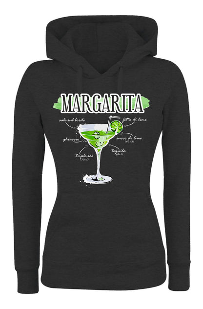 Felpa con cappuccio UOMO, DONNA & BAMBIN - MARGARITA - Super vestibilità Top qualità